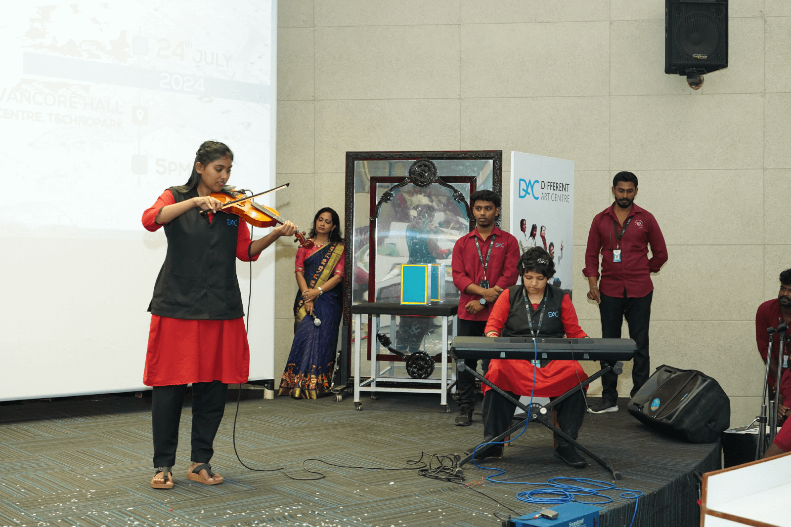 Striking the right note! Differently-abled musicians from DAC at Unified Voices.