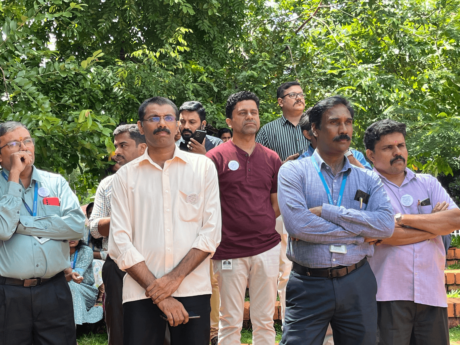 Park Officials, including DGM Customer Relationship, Shri Vasanth Varada, keenly observing the mock drill.