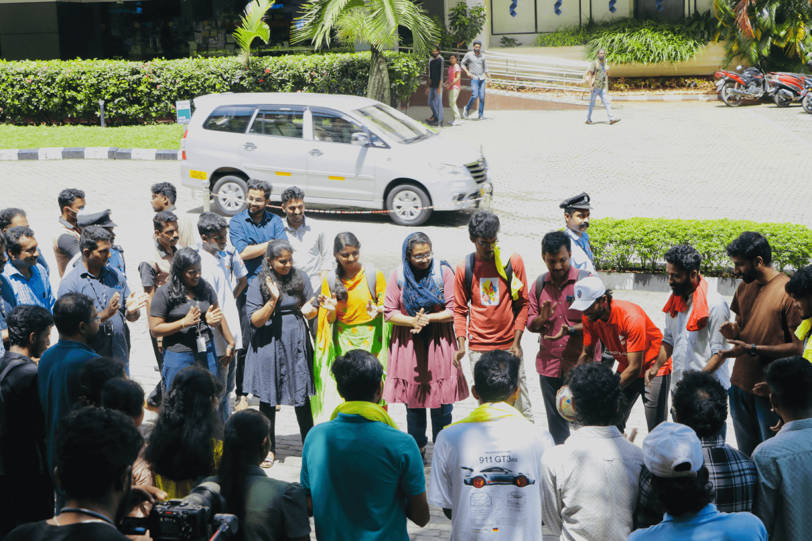 Participants having a fun time at the event.